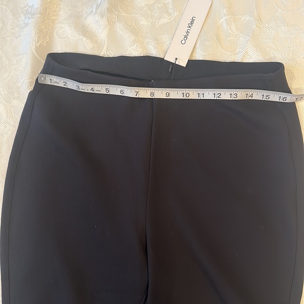 Clavin Klein Black pants flat front women’s size L/ Large - Picture 7 of 9